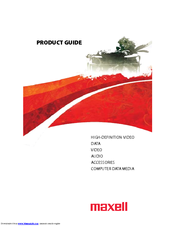 Maxell LTO Ultrium 4 800GB Product Manual