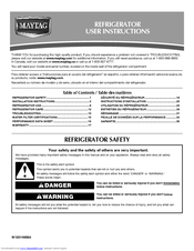 Maytag MFI2670XE Series User Instructions