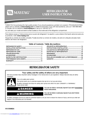 Maytag MSD2554VE User Instructions