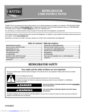 Maytag MSD2578VE User Instructions