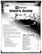 Maytag Atlantis MAV8551AWW User Manual