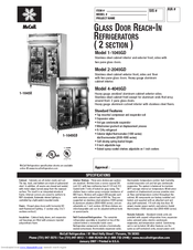 Mccall 1-1045GD Specifications
