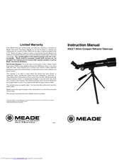 Meade 50 AZ-T Instruction Manual