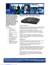 Mediatrix 4400 Series Specifications