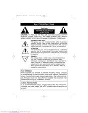 Memorex MPD8400 Operating Instructions Manual
