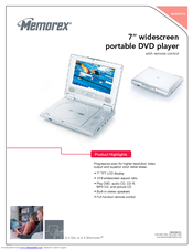 Memorex MVDP1075 Specifications