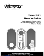 Memorex MX4110MP3 User Manual