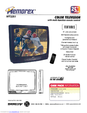 Memorex MT1125 Specifications