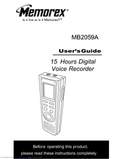 Memorex MB2059A User Manual
