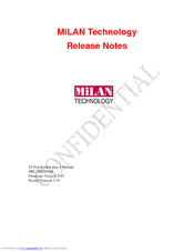 MiLAN MIL-SM2401M Release Note