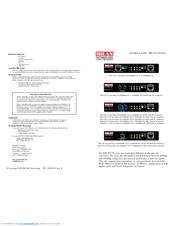 Milan MIL-S3110 Installation Manual