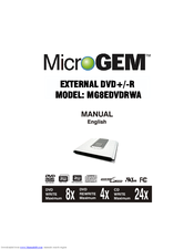 Microgem MG8EDVDRWA User Manual