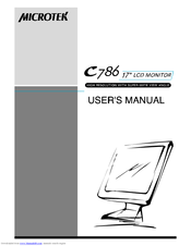 Microtek C786 User Manual