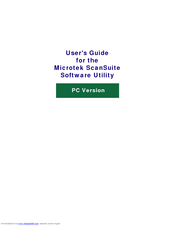 Microtek ScanSuite User Manual