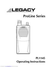 Legacy PL-1145 Operating Instructions Manual