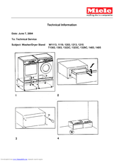 Miele T 1405  VENT ED DRYER - OPERATING Technical Information