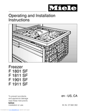 Miele Independence F1911 Operating And Installation Manual
