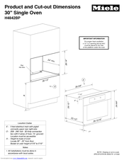 Miele H4842BP Product Dimensions