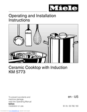Miele KM 5778 Operating And Installation Instructions