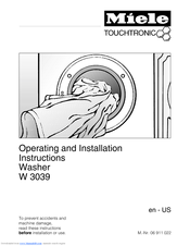 Miele W3039i Operating And Installation Manual