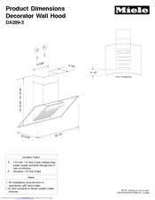 Miele DA 289-3 Product Dimensions