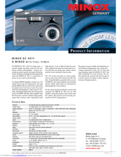 Minox DC 4011 Product Information