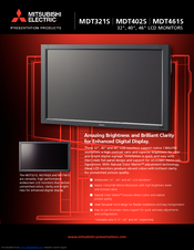 Mitsubishi Electric MDT321S Specification Sheet