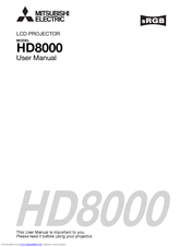 Mitsubishi HD8000 User Manual