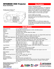 Mitsubishi X250 Specifications
