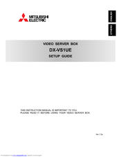 Mitsubishi Electric DX-VS1UE Setup Manual