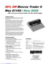Monroe 3180 Specifications
