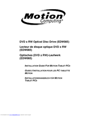 Motion Computing EDW085 Installation Manual