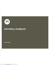 Motorola Rambler User Manual