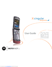 Motorola MOTORAZR V3R - MOTORAZRV3R_MANUAL User Manual