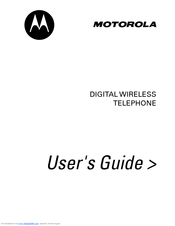 Motorola V60I CDMA User Manual