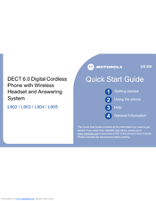 Motorola L905 Quick Start Manual