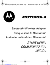 Motorola DC600 Start Here Manual