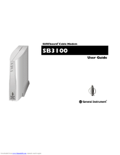 General Instrument SURFboard SB3100 User Manual