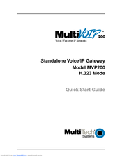 Multitech MultiVOIP 200 MVP200 Quick Start Manual