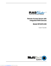 Multitech RouteFinder MTASR3 User Manual