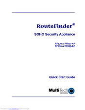 Multitech RouteFinder RF820 Quick Start Manual
