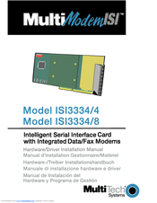 Multitech MultiModem ISI ISI3334/8 User Manual
