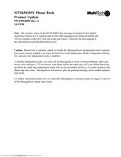 Multitech MessageSaver MT5634MSV Product Update