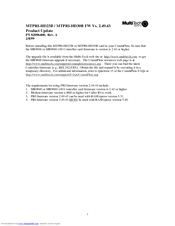 Multitech CommPlete MTPRI-HD23B Supplementary Manual