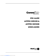 Multitech CommPlete MTPRI-HD23B User Manual