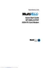 Multitech MultiMobile MT128ZLX-ST/NT Quick Start Manual