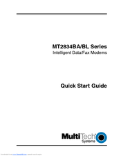 Multitech MultiModem II MT2834BLI Quick Start Manual