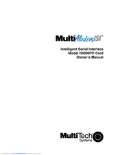 Multitech ISI608PC Owner's Manual