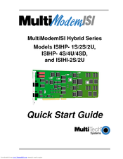 Multitech ISIHP-1S Quick Start Manual