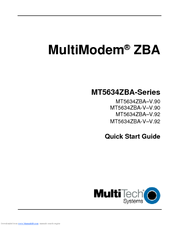 MultiModem MultiModem MT5634ZBA-V.92 Quick Start Manual